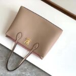Louis Vuitton LV Women Lockme Shopper Beige Greige Grained Calf Leather - Bild 6