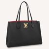 Louis Vuitton LV Women Lockme Shopper Black Grained Calf Leather