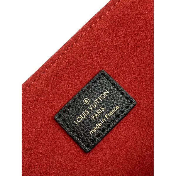 Louis Vuitton LV Women Lockme Shopper Black Grained Calf Leather (7)