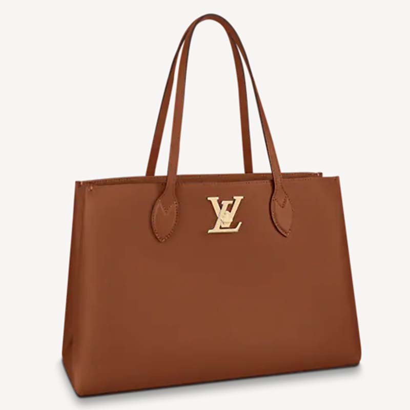 Louis Vuitton LockMe Shopper Greige Bag