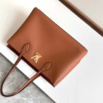 Louis Vuitton LV Women Lockme Shopper Chataigne Brown Grained Calf Leather – Image 6