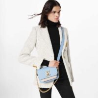 Louis Vuitton LV Women Lockme Tender Bleu Nuage Blue Grained Calf Leather (12)