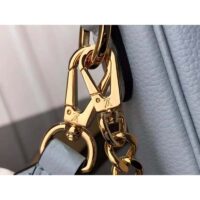 Louis Vuitton LV Women Lockme Tender Bleu Nuage Blue Grained Calf Leather (12)