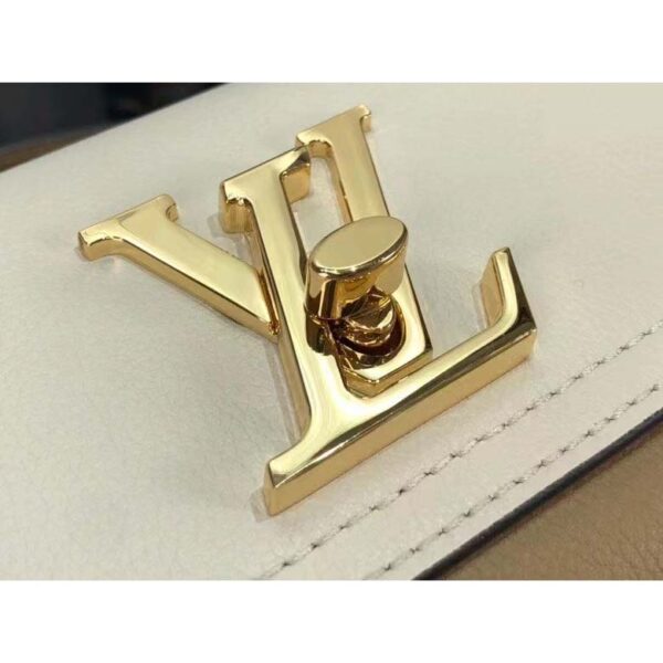 Louis Vuitton LV Women Lockme Tender Quartz White Grained Calf Leather (12)
