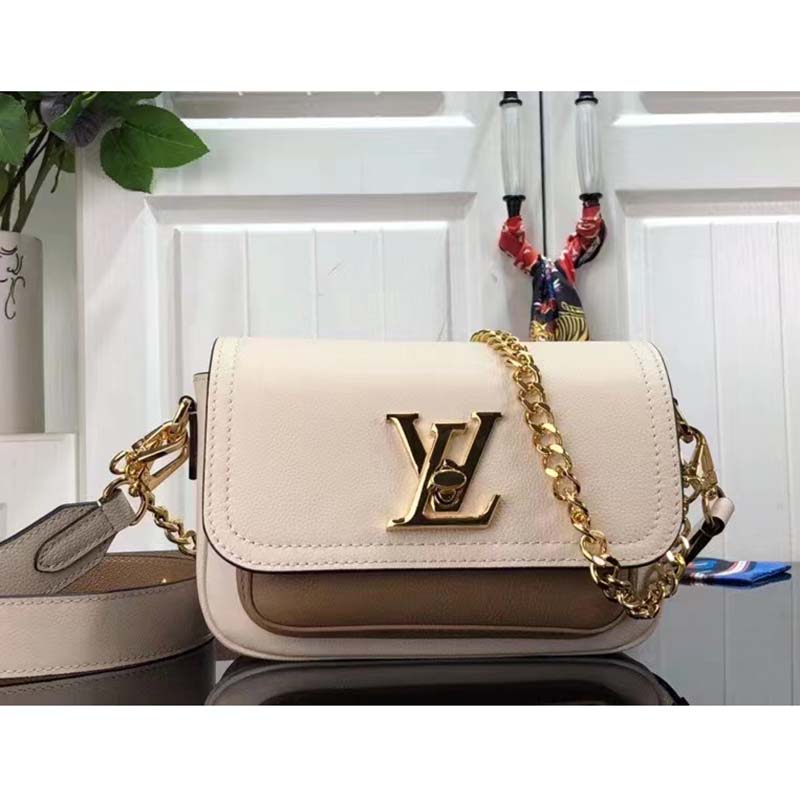 Louise leather phone charm Louis Vuitton White in Leather - 35296199