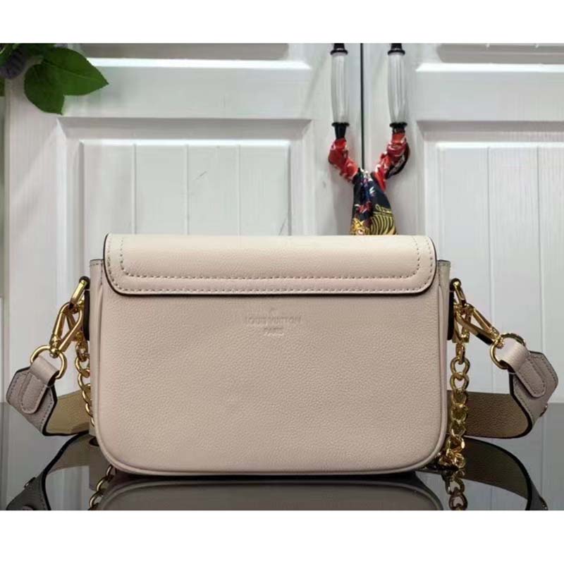 Louis Vuitton Lockme Tender Crossbody Bag Calfskin In Beige/ White - Praise  To Heaven