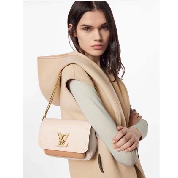 Louis Vuitton LV Women Lockme Tender Quartz White Grained Calf Leather (8)