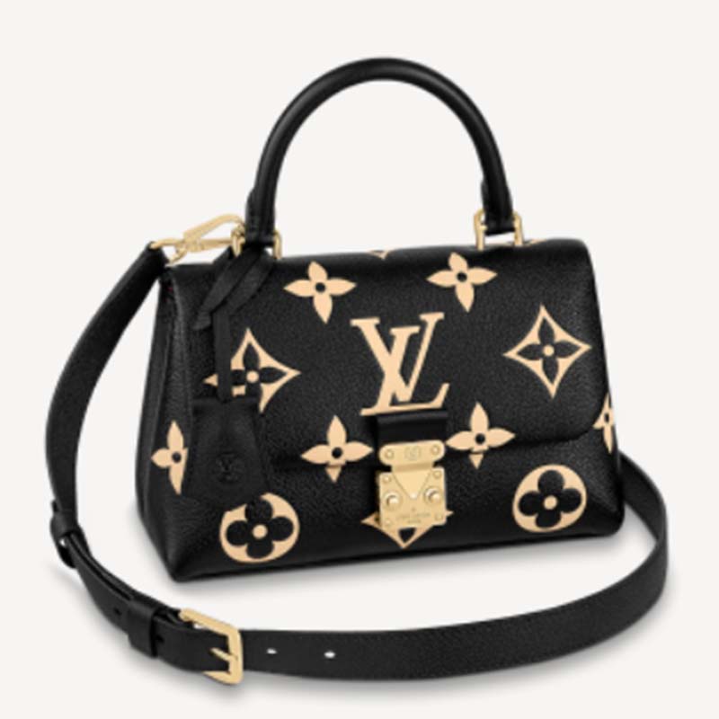 Louis Vuitton LV Women Madeleine BB Handbag Crème Beige Embossed Grained  Cowhide - LULUX