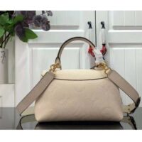 Louis Vuitton LV Women Madeleine BB Handbag Crème Beige Embossed Grained Cowhide (4)