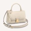 Louis Vuitton LV Women Madeleine BB Handbag Crème Beige Embossed Grained Cowhide