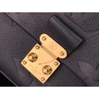 Louis Vuitton LV Women Madeleine MM Handbag Black Embossed Grained Cowhide Leather (13)