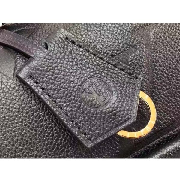Louis Vuitton LV Women Madeleine MM Handbag Black Embossed Grained Cowhide Leather (12)
