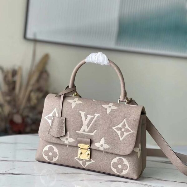 Louis Vuitton LV Women Madeleine MM Handbag Embossed Monogram Empreinte Cowhide (9)