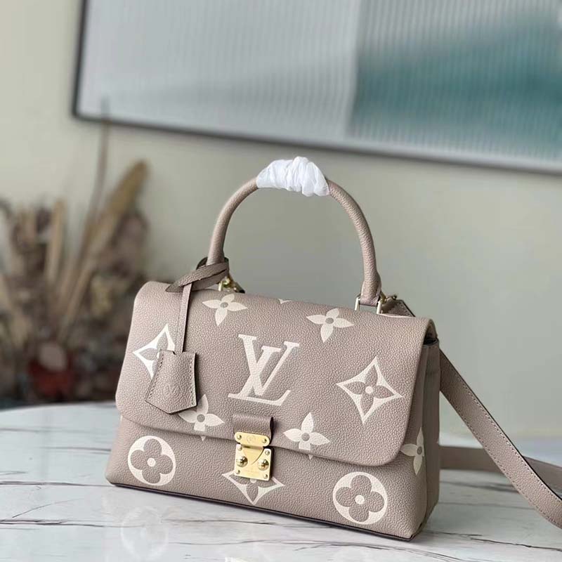 Louis Vuitton LV Women Madeleine MM Handbag Embossed Monogram Empreinte Cowhide 9