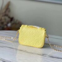 Louis Vuitton LV Women Micro Métis Yellow Monogram Empreinte Embossed Supple Grained Cowhide (3)