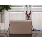 Louis Vuitton LV Women Mylockme Chain Pochette Greige Beige Calf Leather – Image 4