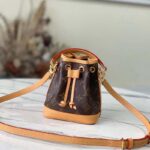 Louis Vuitton LV Women Nano Noé Bucket Bag Monogram Coated Canvas Brown - Image 2