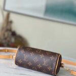 Louis Vuitton LV Women Nano Speedy Bag Brown Monogram Coated Canvas Cowhide - Image 4