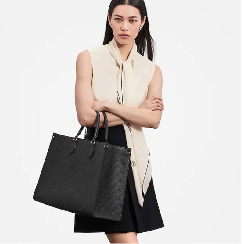 Louis Vuitton OnTheGo GM Black Empreinte Leather Tote – Luxe Marché India