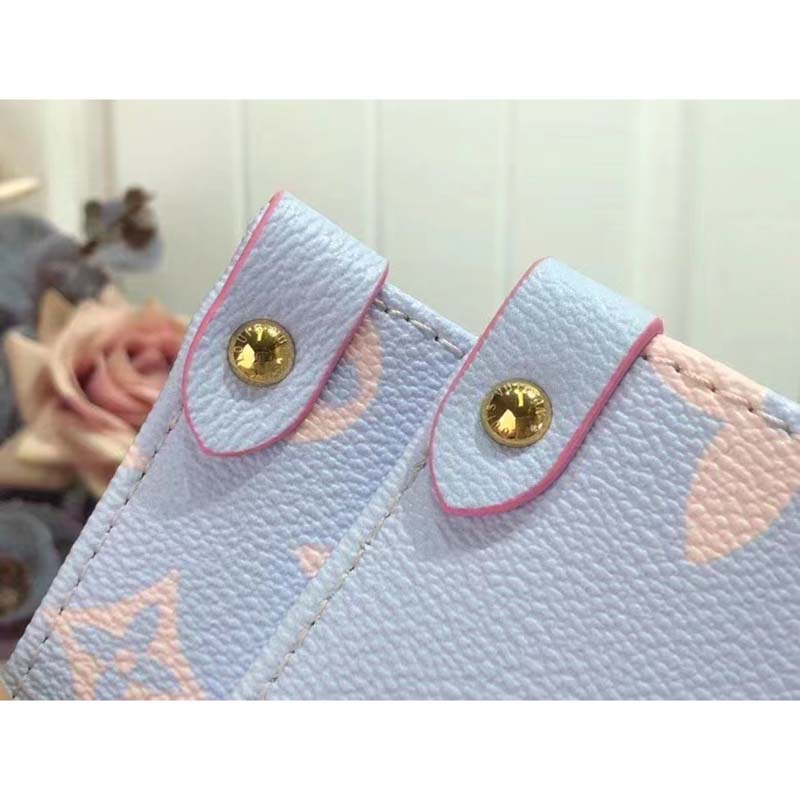 Louis Vuitton Onthego GM Sunrise Pastel in Coated Canvas with Gold