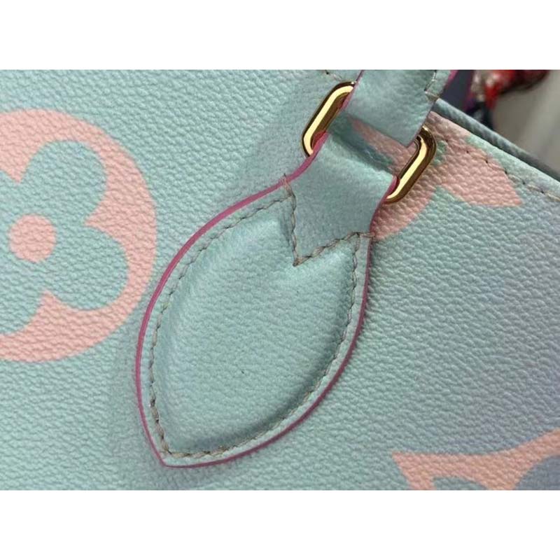 Louis Vuitton Onthego GM Sunrise Pastel in Coated Canvas with Gold