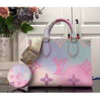 Louis Vuitton LV Women Onthego PM Tote Sunrise Pastel Monogram Coated Canvas (9)