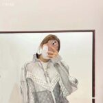 Louis Vuitton LV Women Organza Track Top Polyester Translucent Regular Fit - immagine 13