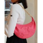 Louis Vuitton LV Women Over The Moon Pink Quilted Embroidered Smooth Calf Leather – Image 13