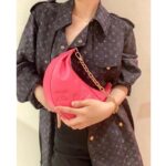 Louis Vuitton LV Women Over The Moon Pink Quilted Embroidered Smooth Calf Leather – Image 12