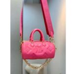 Louis Vuitton LV Women Papillon BB Handbag Pink Quilted Embroidered Smooth Calf - Image 2