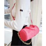 Louis Vuitton LV Women Papillon BB Handbag Pink Quilted Embroidered Smooth Calf - Image 13