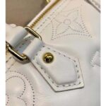 Louis Vuitton LV Women Papillon BB Handbag White Quilted Embroidered Smooth Calf - Image 8