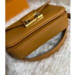 Louis Vuitton LV Women Swing Brown Calfskin Leather Monogram Canvas S Lock - Image 5