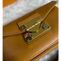 Louis Vuitton LV Women Swing Brown Calfskin Leather Monogram Canvas S Lock (3)