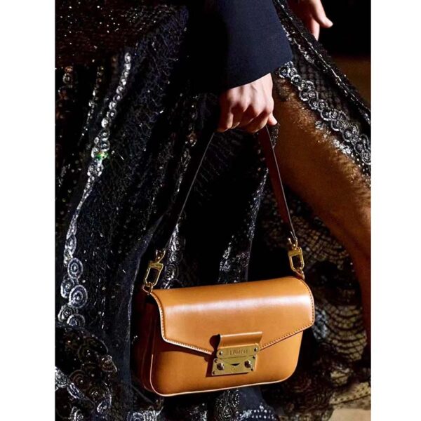 Louis Vuitton LV Women Swing Brown Calfskin Leather Monogram Canvas S Lock (7)