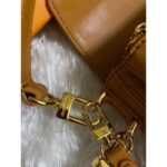 Louis Vuitton LV Women Swing Brown Calfskin Leather Monogram Canvas S Lock - Image 10