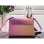 Louis Vuitton LV Women Twist MM Handbag Pink Epi Grained Cowhide Leather - Image 4