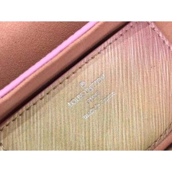 Louis Vuitton LV Women Twist MM Handbag Pink Epi Grained Cowhide Leather (5)