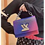 Louis Vuitton LV Women Twist PM Handbag Blue Epi Grained Cowhide Leather - Image 12