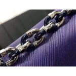 Louis Vuitton LV Women Twist PM Handbag Blue Epi Grained Cowhide Leather - Image 8