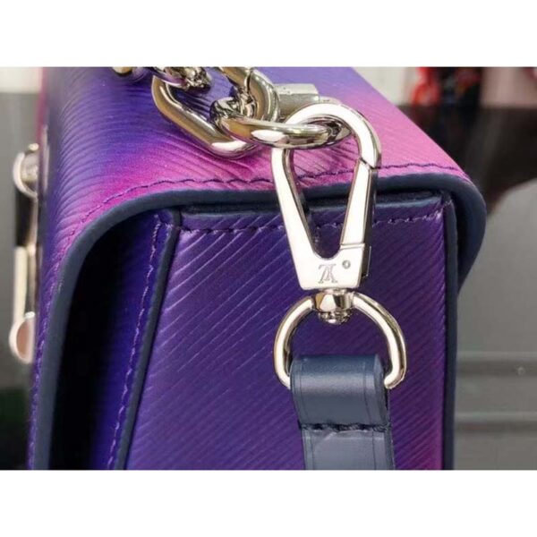 Louis Vuitton LV Women Twist PM Handbag Blue Epi Grained Cowhide Leather (3)