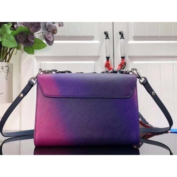 Louis Vuitton LV Women Twist PM Handbag Blue Epi Grained Cowhide Leather (4)