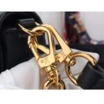 Louis Vuitton LV Women Wallet On Strap Black Monogram Embroidered Leather - immagine 9