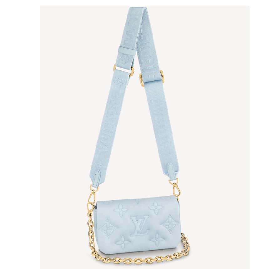 Louis Vuitton 2022 Bubblegram Wallet on Strap - Blue Crossbody Bags,  Handbags - LOU598465