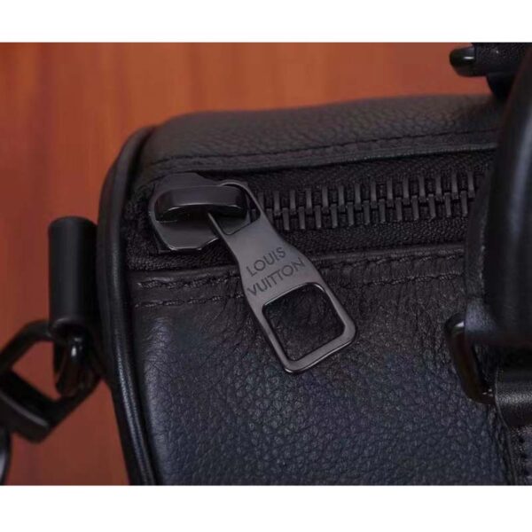 Louis Vuitton Unisex Keepall XS Black Aerogram Cowhide Leather Double Zipped Closure (12)