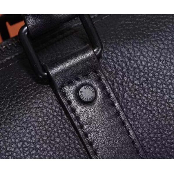 Louis Vuitton Unisex Keepall XS Black Aerogram Cowhide Leather Double Zipped Closure (15)