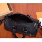 Louis Vuitton Unisex Keepall XS Black Aerogram Cowhide Leather Double Zipped Closure – Image 5