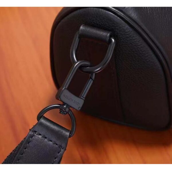 Louis Vuitton Unisex Keepall XS Black Aerogram Cowhide Leather Double Zipped Closure (18)