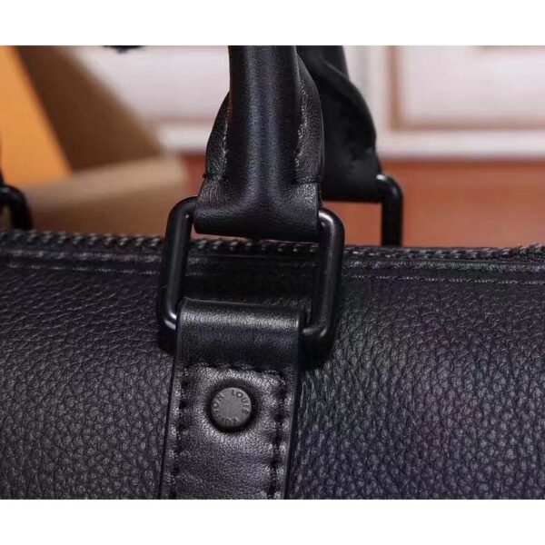Louis Vuitton Unisex Keepall XS Black Aerogram Cowhide Leather Double Zipped Closure (2)