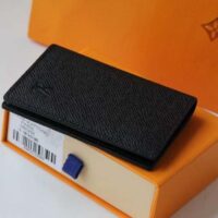 Louis Vuitton Unisex LV Pocket Organizer Black Taurillon Leather Cowhide Leather (6)